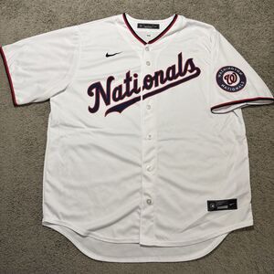 Nike Washington Nationals Baseball Jersey White Home Men’s XL Stitched NWOT